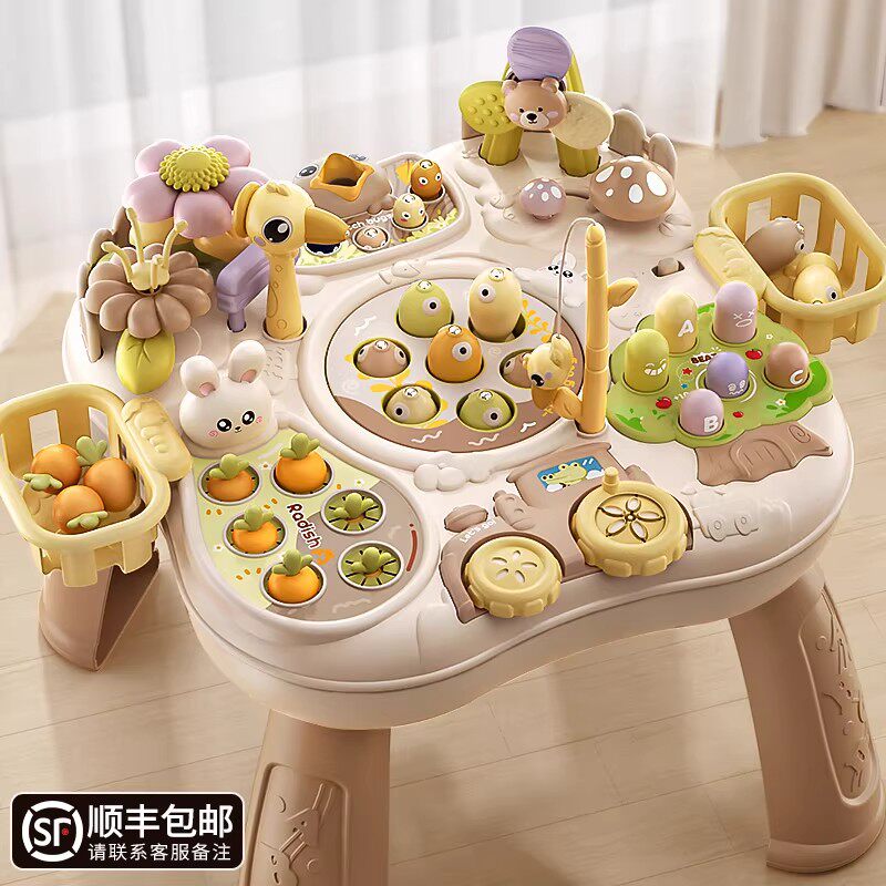 英国婴儿游戏桌宝宝玩具台儿童多功能早教益智婴幼儿礼物忙碌桌