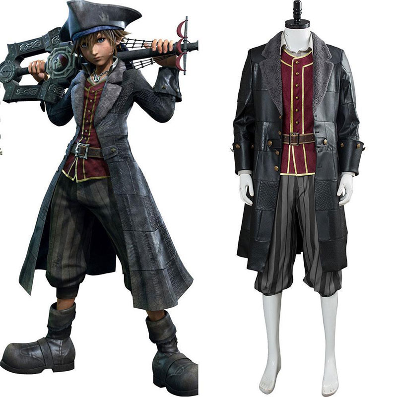 友漫 王国之心3索拉cos服 加勒比海盗主题cosplay服套装
