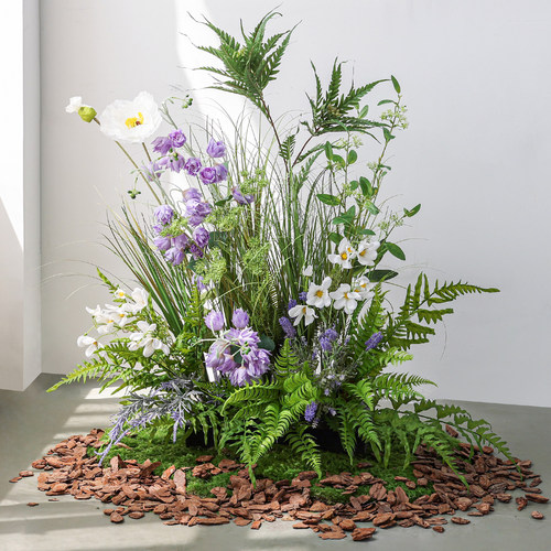 假花仿真花摆设客厅绿植造景花艺高档仿生花草丛植物布置装饰摆件