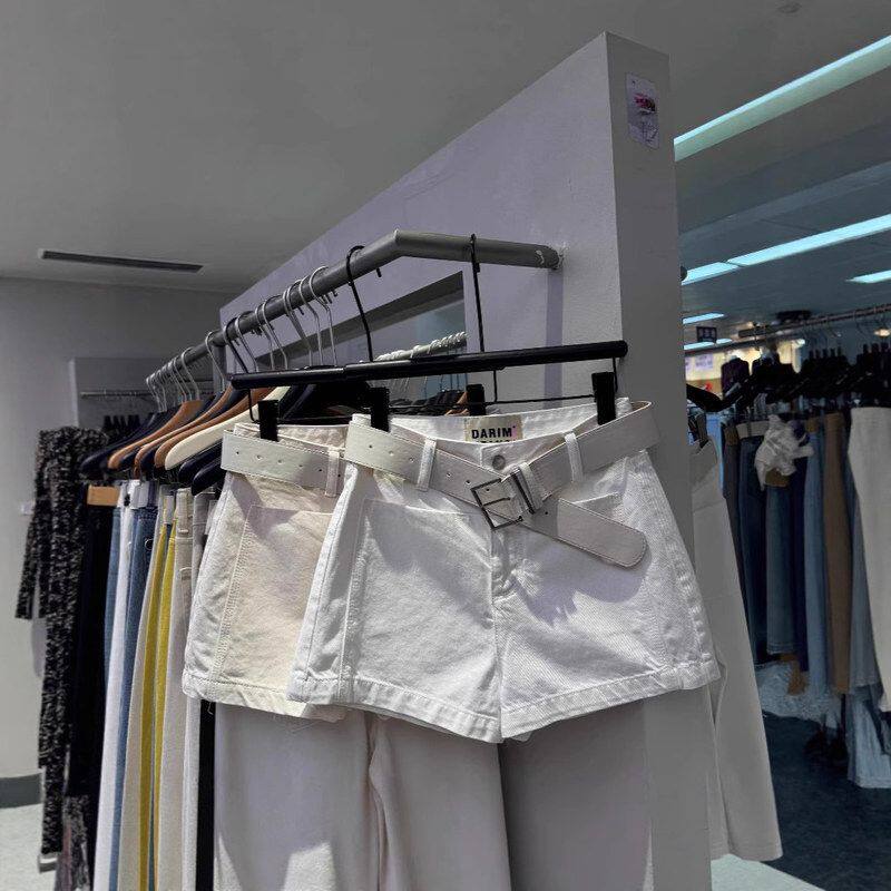 口袋设计感牛仔短裤女2025夏季欧货百搭高腰宽松显瘦a字阔腿热裤