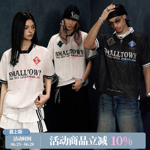 ASEN同款 STK SmallTownKid西兰卡普土家族纹样民族风POLO短袖T恤