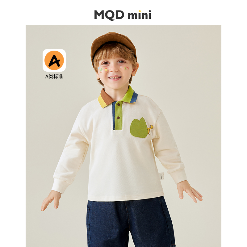 童装MQDMINI男童洋气长袖POLO衫