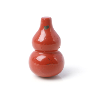 天然水晶红竹石葫芦吊坠女红碧玉有金点一物一图535