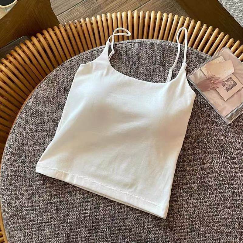 纯欲吊带背心女修身显瘦内搭外穿美背打底上衣