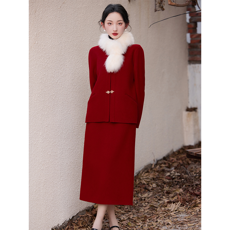 夹棉2024高级感套装裙女日常可穿