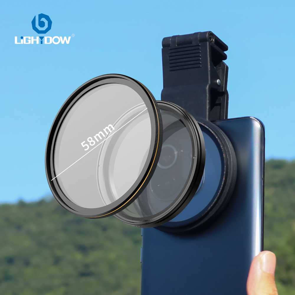 lightdow58mm手机滤镜夹