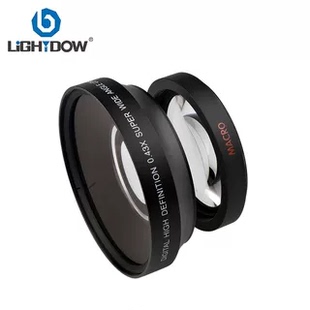67MMx0.43倍广角鱼眼附加镜头微距二合一 高品质lightdow
