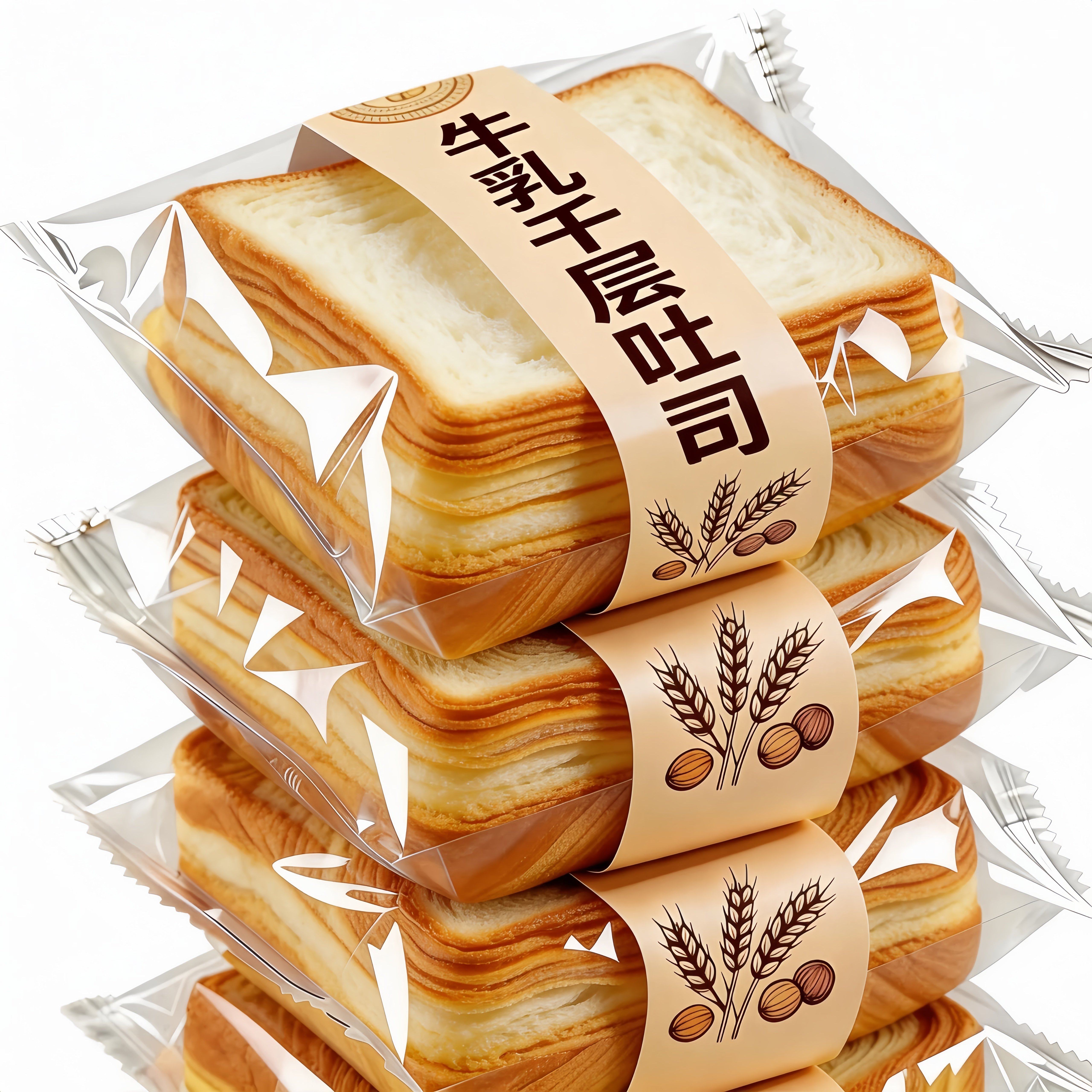 牛乳千层吐司手撕面包营养早餐整箱批发健康充饥蛋糕休闲零食小吃