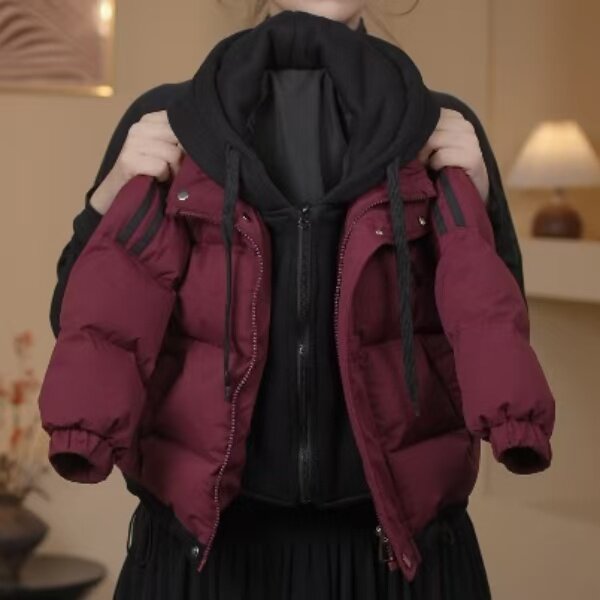 儿童冬季韩版棉服男童保暖外套加厚时尚黑色连帽棉衣宝宝童装