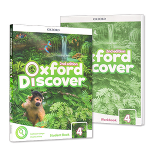 新款牛津少儿英语探索发现系列第二版 Oxford Discover 4级含APP原版少儿英语教材外国语中小学生英语科普系列批判思维全新ESL教材