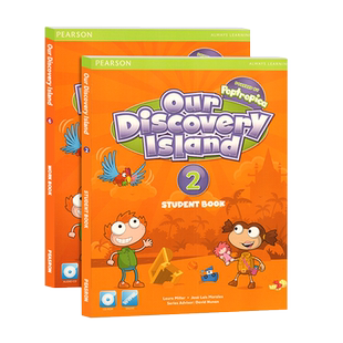 原版进口朗文培生少儿英语培训教材Our Discovery Island 2级学生书练习册美国欧美小学二年级课外辅导外语书美语ODI教材