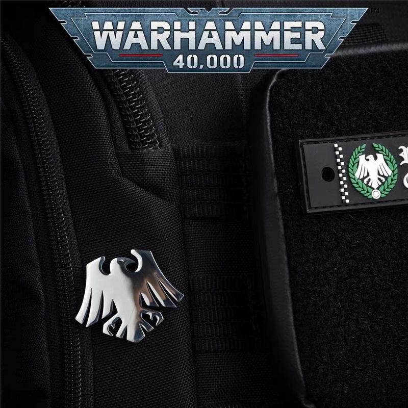 星辰铸造 暗鸦守卫荣誉战团徽记胸针 战锤40K周边徽章