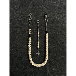 裤链原创手作拼接美式小众包包挂件穿搭配饰CH扣头腰链