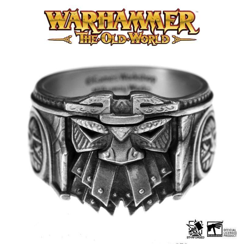 星辰铸造战锤中古旧世界周边矮人碎铁战士西格玛时代戒