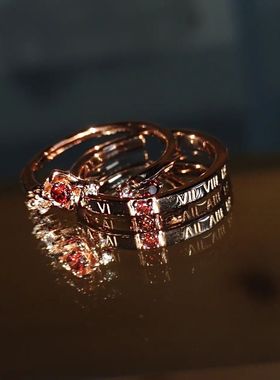 恋与制作人李泽言生日主题套戒情侣款戒指男女一对玫瑰色时光同款