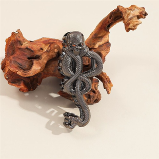 暗黑系骷髅蛇发夹 小众设计感潮酷抓夹 2025 新款个性高级感头饰