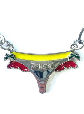 ILLIT李沅禧WONHEE同款内衣少女天使吊坠项链韩国博主ins锁骨链