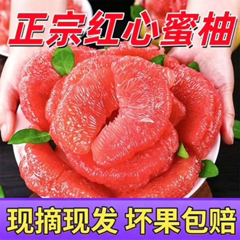 现摘红心柚子当季新鲜水果红肉大果现摘现发孕妇广东整箱包邮