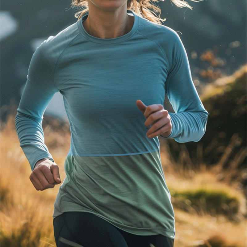 瑜伽教练推荐美利奴羊毛保暖长袖