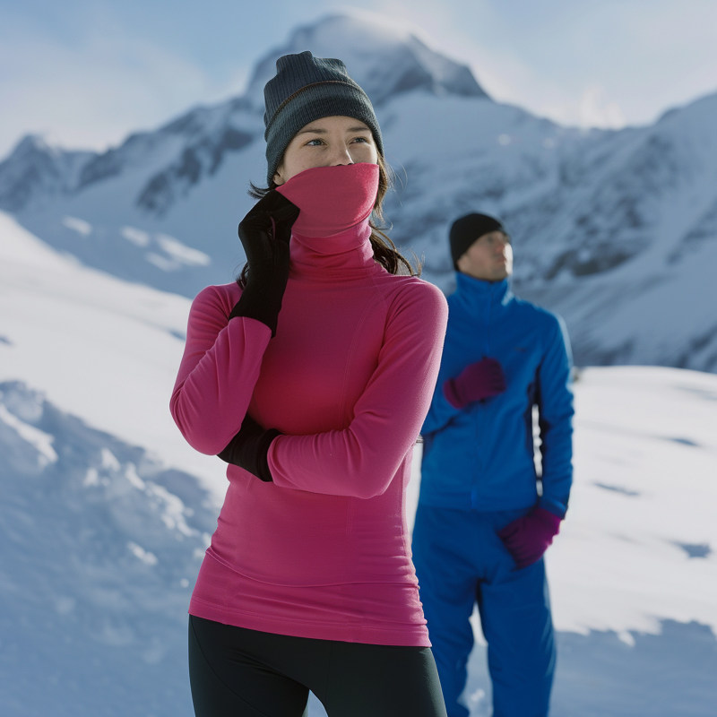 户外冬登山徒步美利奴羊毛速干衣女滑雪长袖加厚保暖美丽诺高领,户外/登山/野营/旅行用品,功能内衣上装,淘宝优惠券,粉丝福利购,淘宝优惠卷