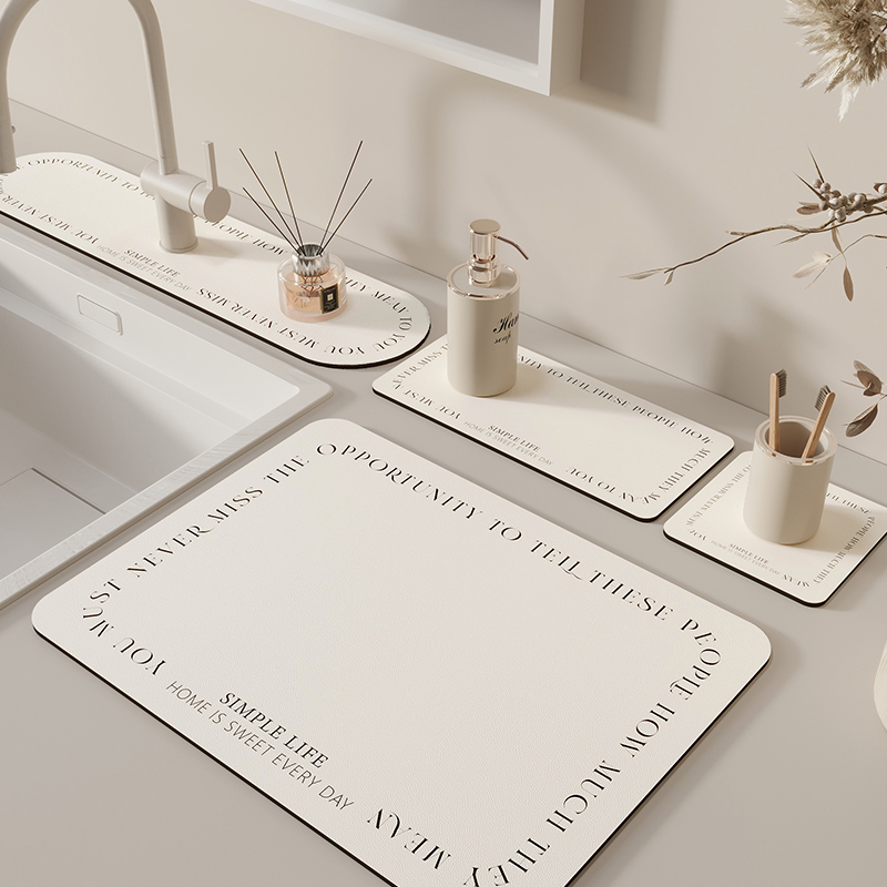 洗手台吸水垫厨房吧台窄边