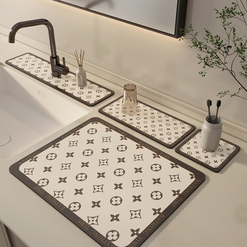 硅藻泥水龙头吸水垫厨房洗手台