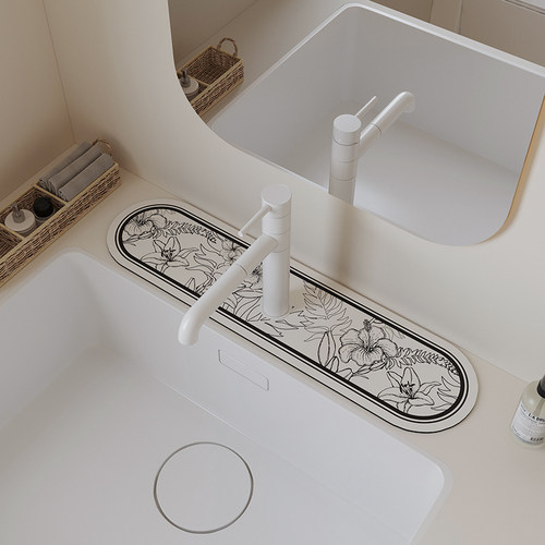 厨房硅藻泥水龙头吸水垫浴室