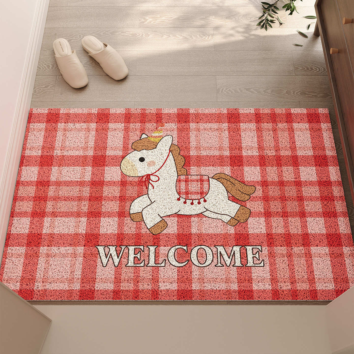 玄关大门进门脚垫马年丝圈入户门地垫耐磨除尘免洗耐脏可裁剪地毯,居家布艺,入户地垫,淘宝优惠券,粉丝福利购,淘宝优惠卷