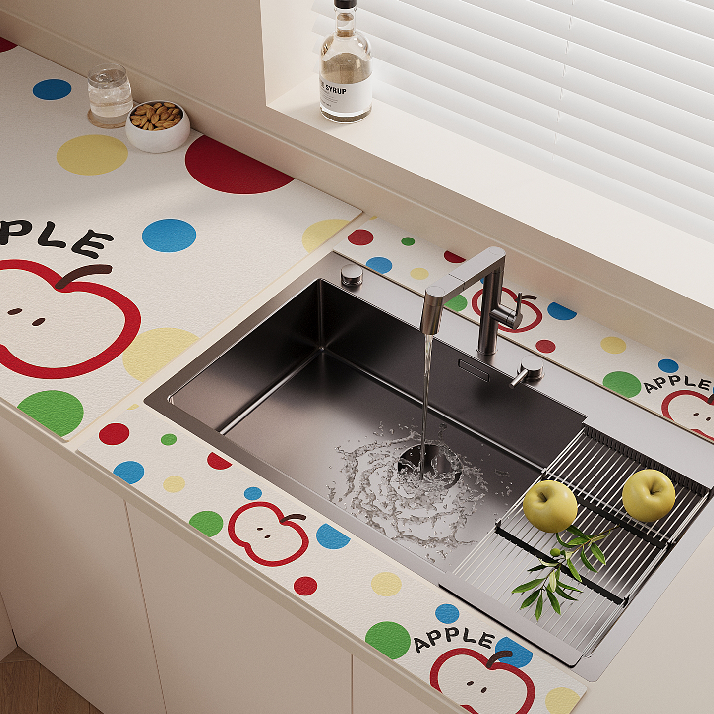 洗手台吸水垫免洗可擦硅藻泥