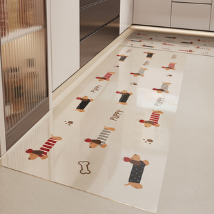 厨房地垫软玻璃透明防水防油脚垫专用防水防油免洗可擦地毯可裁剪