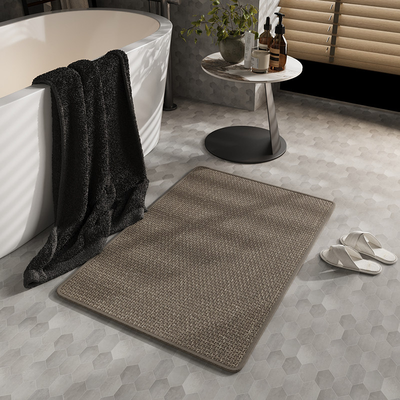 浴室吸水防滑垫厕所洗手间门口编织防摔脚垫速干耐磨卫生间地垫毯,居家布艺,家用脚垫,淘宝优惠券,粉丝福利购,淘宝优惠卷