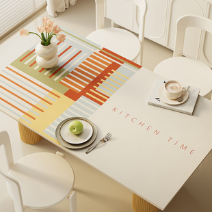 PVC桌垫防水防油仿皮革防烫隔热茶几餐桌布桌面保护垫餐边柜垫子