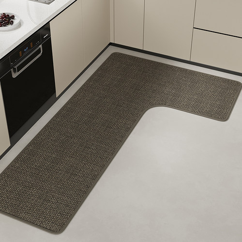 L型厨房专用地垫吸水免洗可擦