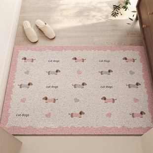 卡通丝圈PVC入户门地垫耐脏除尘进门脚垫玄关室内可裁剪进门地毯