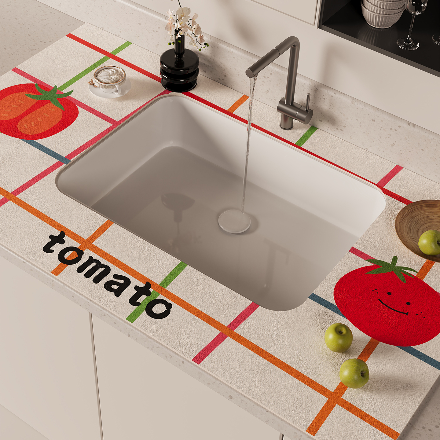 水龙头硅藻泥沥水垫吸水垫