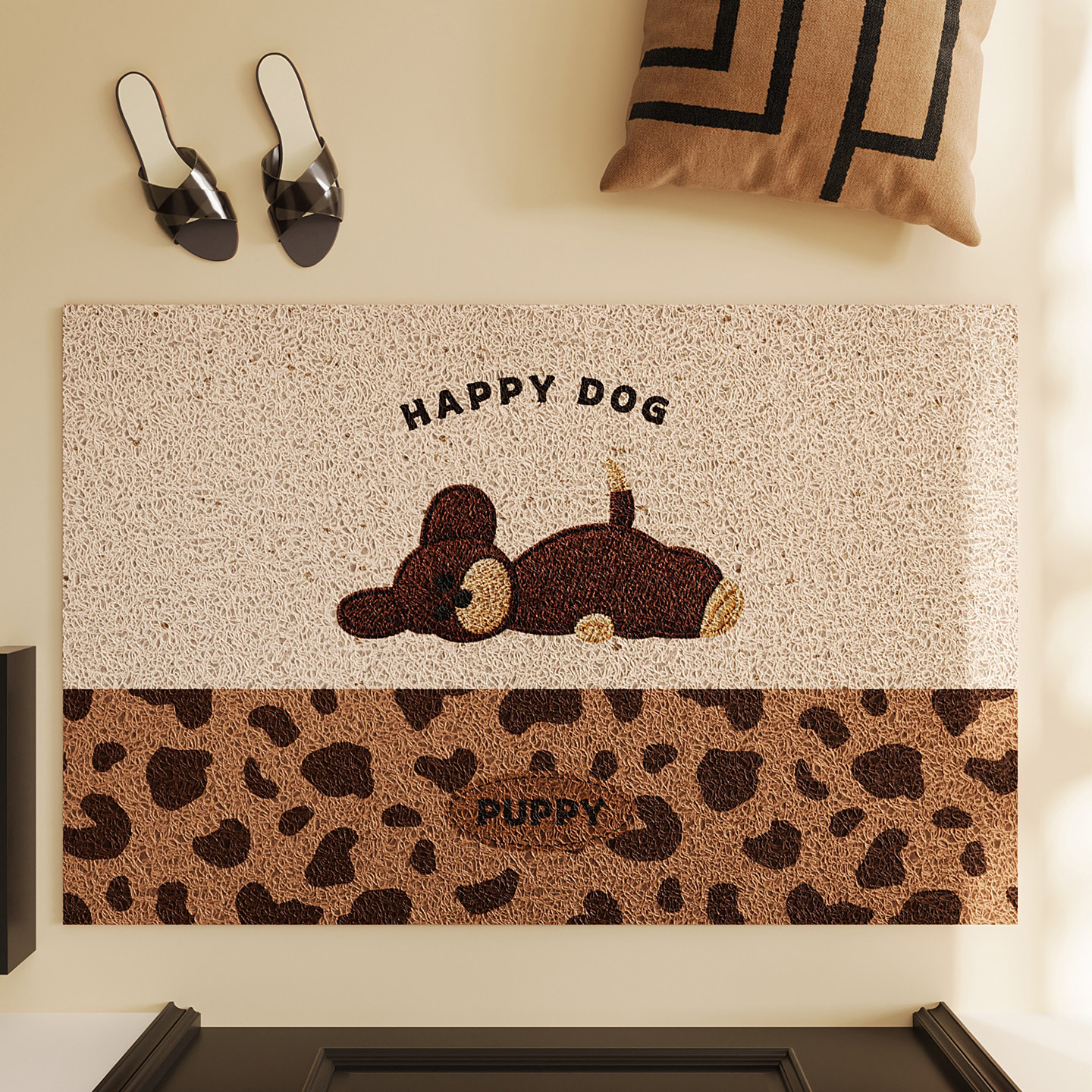 卡通丝圈脚垫耐磨除尘免洗玄关大门进门地毯入户门耐脏可裁剪地垫,居家布艺,入户地垫,淘宝优惠券,粉丝福利购,淘宝优惠卷