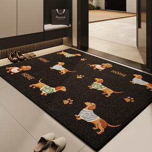 家用耐脏玄关大门口进门脚垫防滑除尘耐磨地毯入户地垫现代卡通风