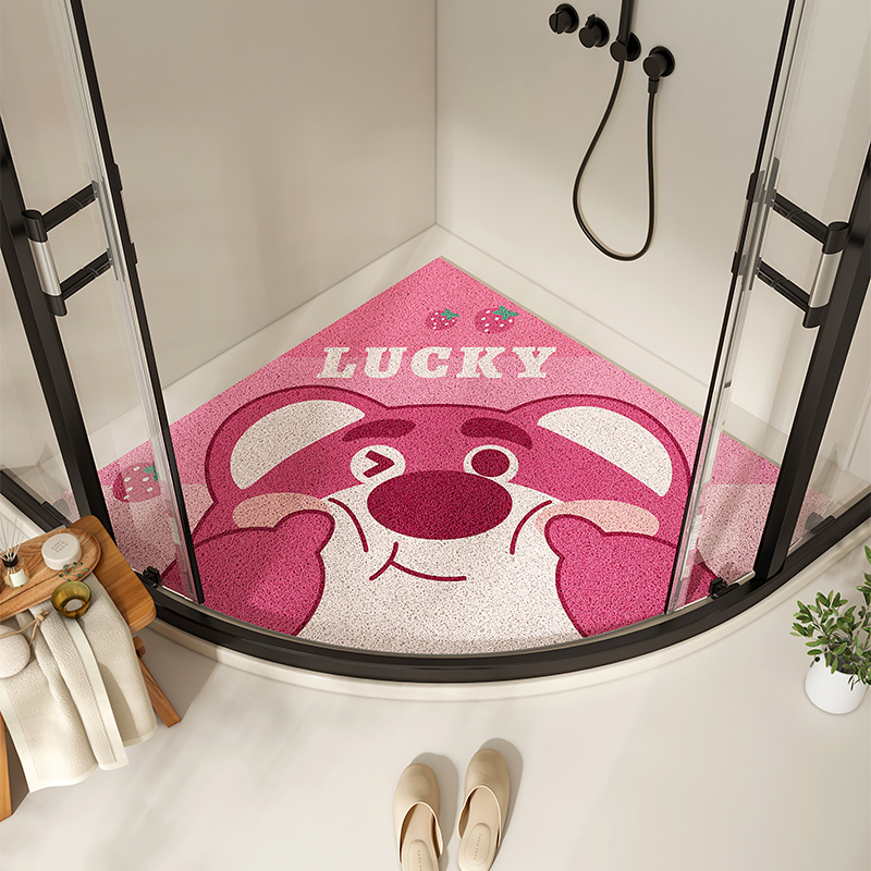 扇形卫生间地垫浴室丝圈防滑