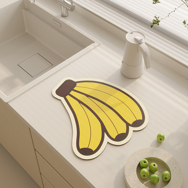 水果系列厨房沥水垫吧台杯垫碗垫硅藻泥吸水垫台面厨具免洗隔热垫,居家布艺,厨房地垫,淘宝优惠券,粉丝福利购,淘宝优惠卷