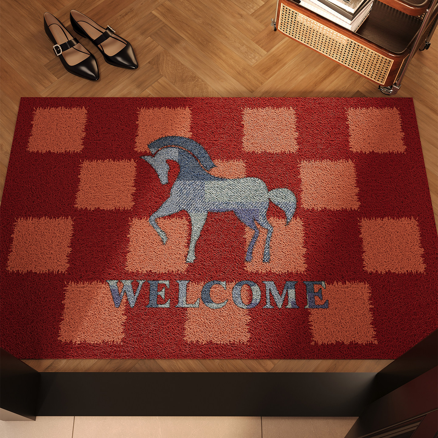 入户门地垫马年丝圈玄关大门进门脚垫耐磨除尘免洗耐脏可裁剪地毯,居家布艺,入户地垫,淘宝优惠券,粉丝福利购,淘宝优惠卷