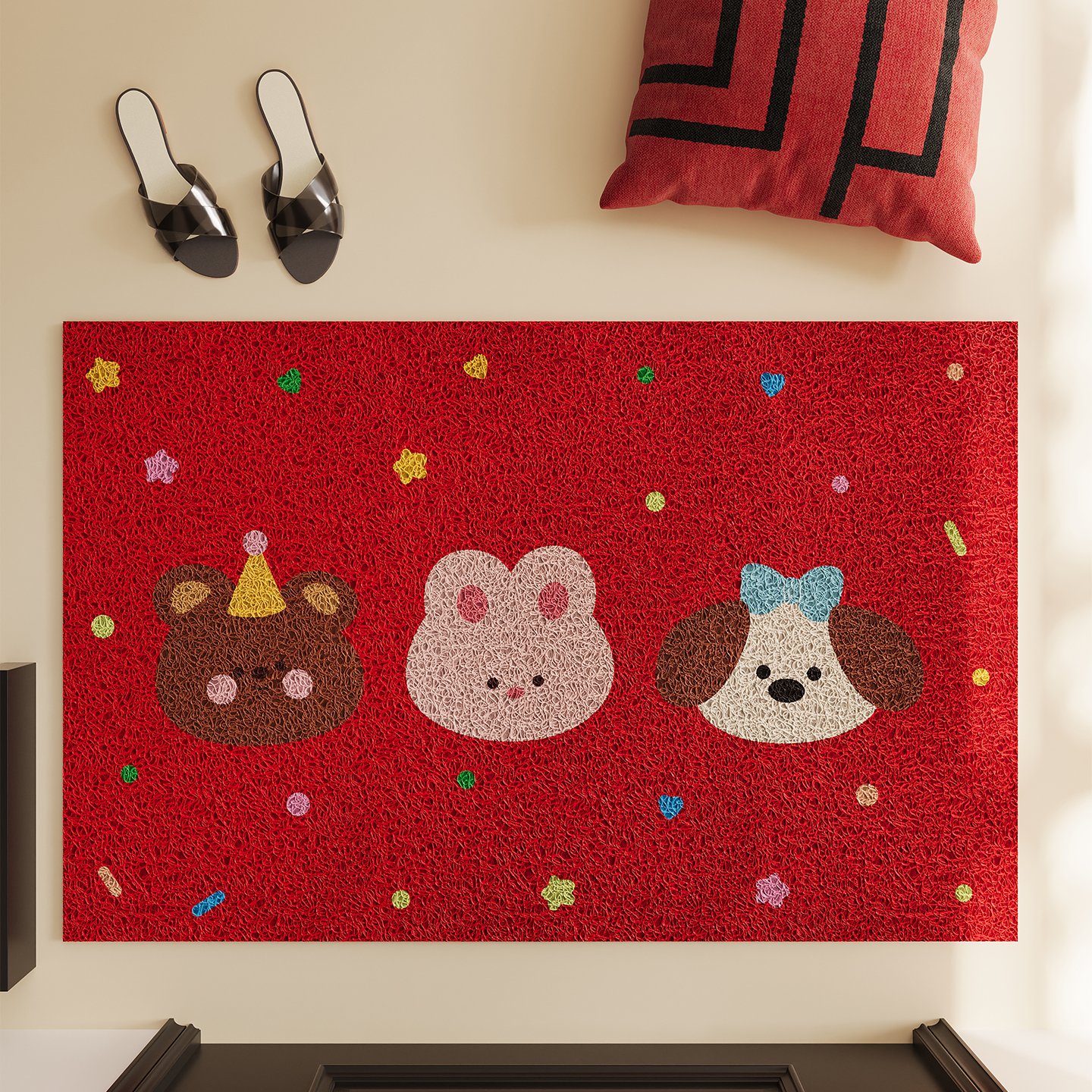 入户门玄丝圈脚垫可裁剪地毯