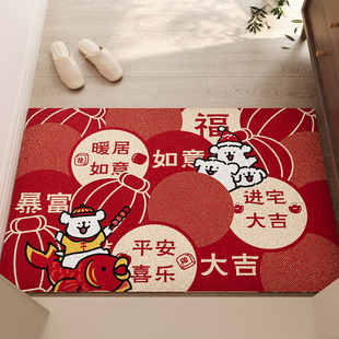 玄关入户门地垫丝圈刮泥耐磨耐脏大门口进门脚垫毯防滑除尘可裁剪