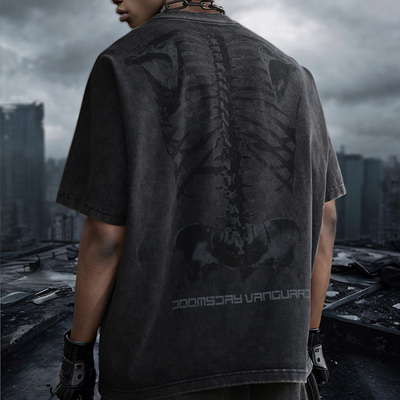 立裁短袖T恤末世先锋原创版型