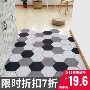 入户门地垫门垫防滑丝圈脚垫进门垫子网红家用玄关门厅地毯可裁剪