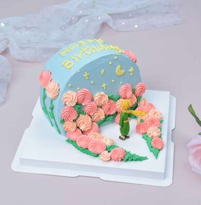 玫瑰小王子生日蛋糕成都