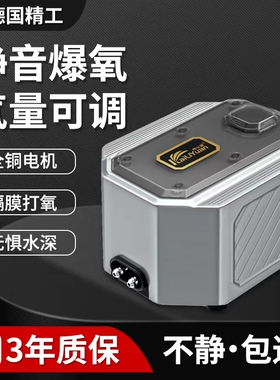 德国鱼缸氧气泵增氧增氧机养鱼静音打氧机小型家用增氧器大气量