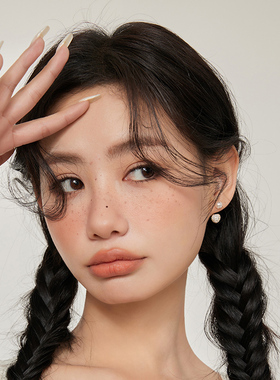 MORI DORI甜蜜在恋少女感珍珠爱心后挂式耳环女精致两戴耳饰耳钉