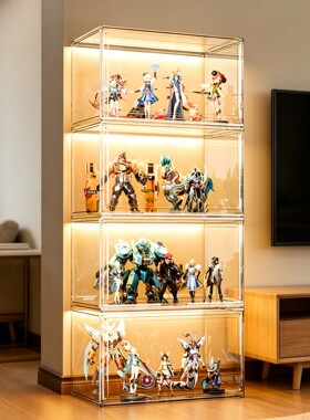 【亚克力展示柜】升级带灯