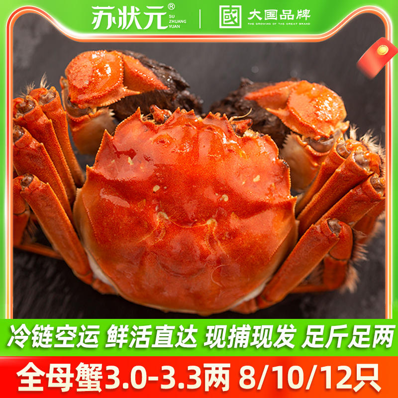 苏状元大闸蟹鲜活螃蟹