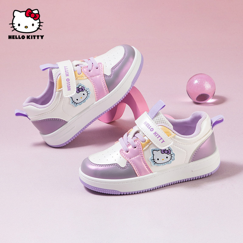 HelloKitty凯蒂猫童鞋女童板鞋秋季女孩小白鞋儿童运动鞋防水防滑